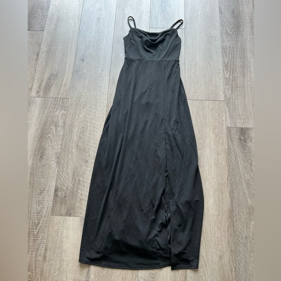 Birdy Grey Ash Crepe Bridesmaid Dress in Black Size Medium - Picture 7 of 13